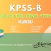 2026 KPSS-B GRUBU: GENEL KÜLTÜR-GENEL YETENEK KURSU